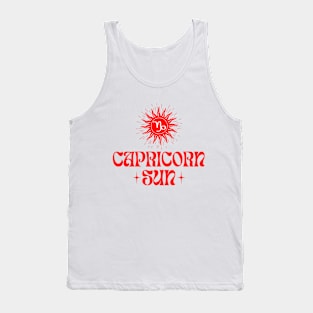 Capricorn Sun | Born in December and January | Zodiac Sign Birthday Gifts Saturn Tank Top